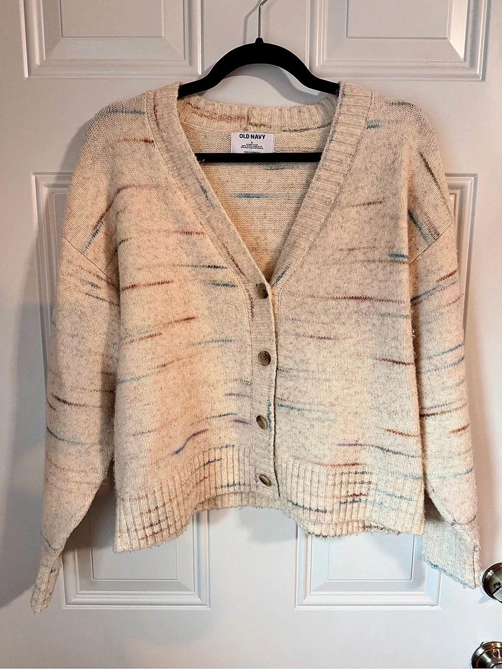 Old Navy Multicolor Abstract Cardigan Size Small Like New